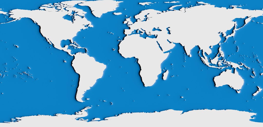 Rappresentazione tridimensionale del mondo per confrontare marchio UE e registrazione internazionale